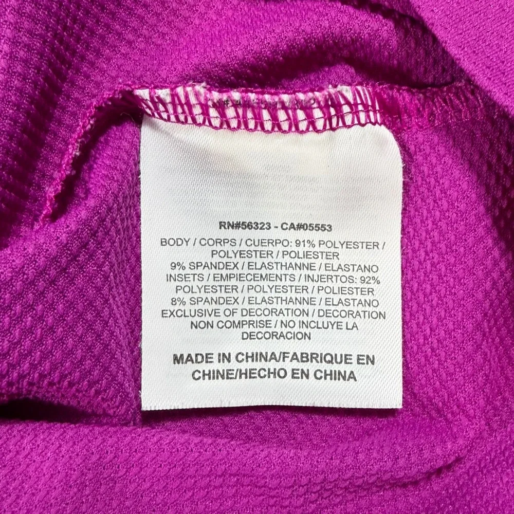 Nike Golf Polo Shirt Mens XL Dri-FIT Striped Purple Performance Lightweight